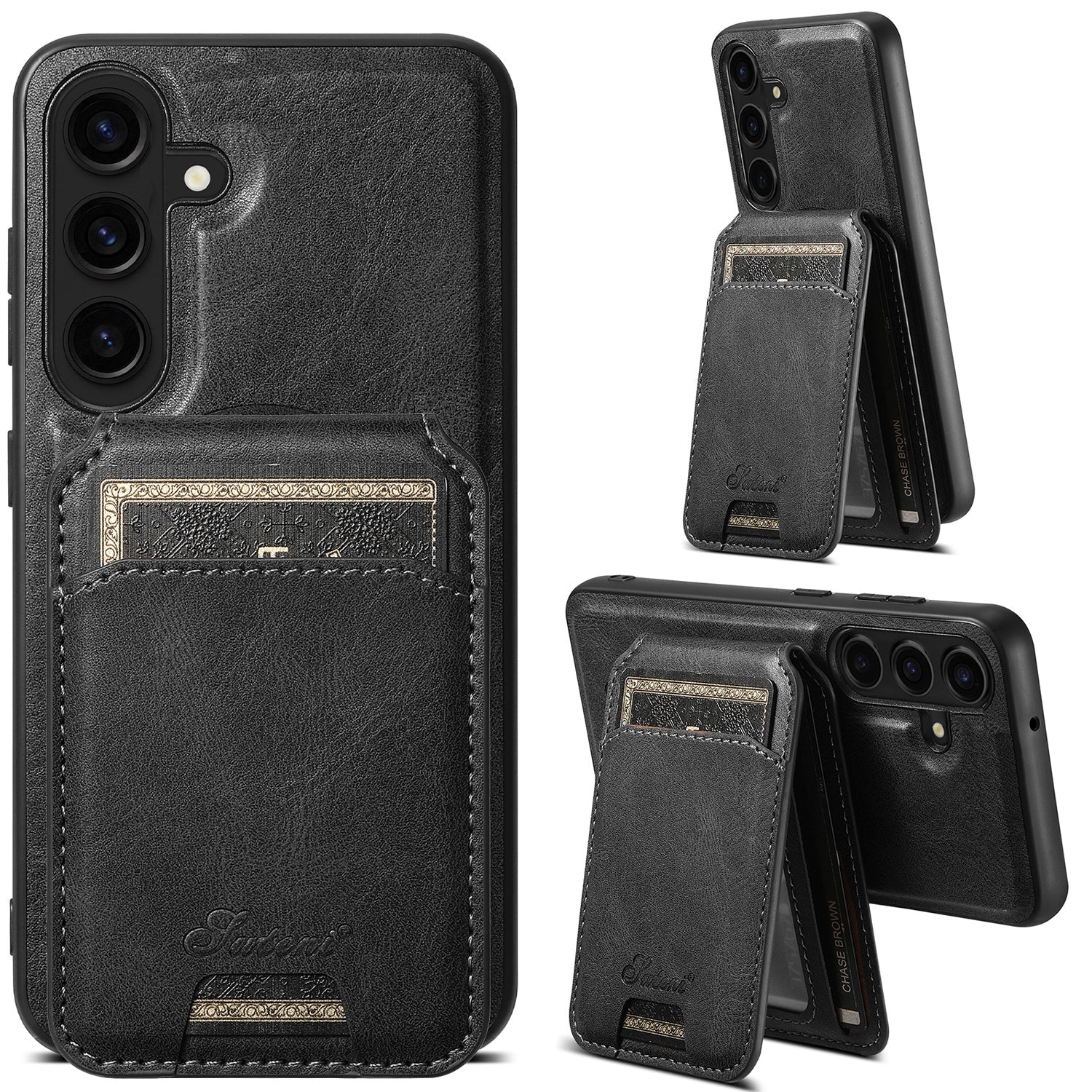 Mobile phone case for Samsung Galaxy S24 Ultra Plus protective case leather  bag