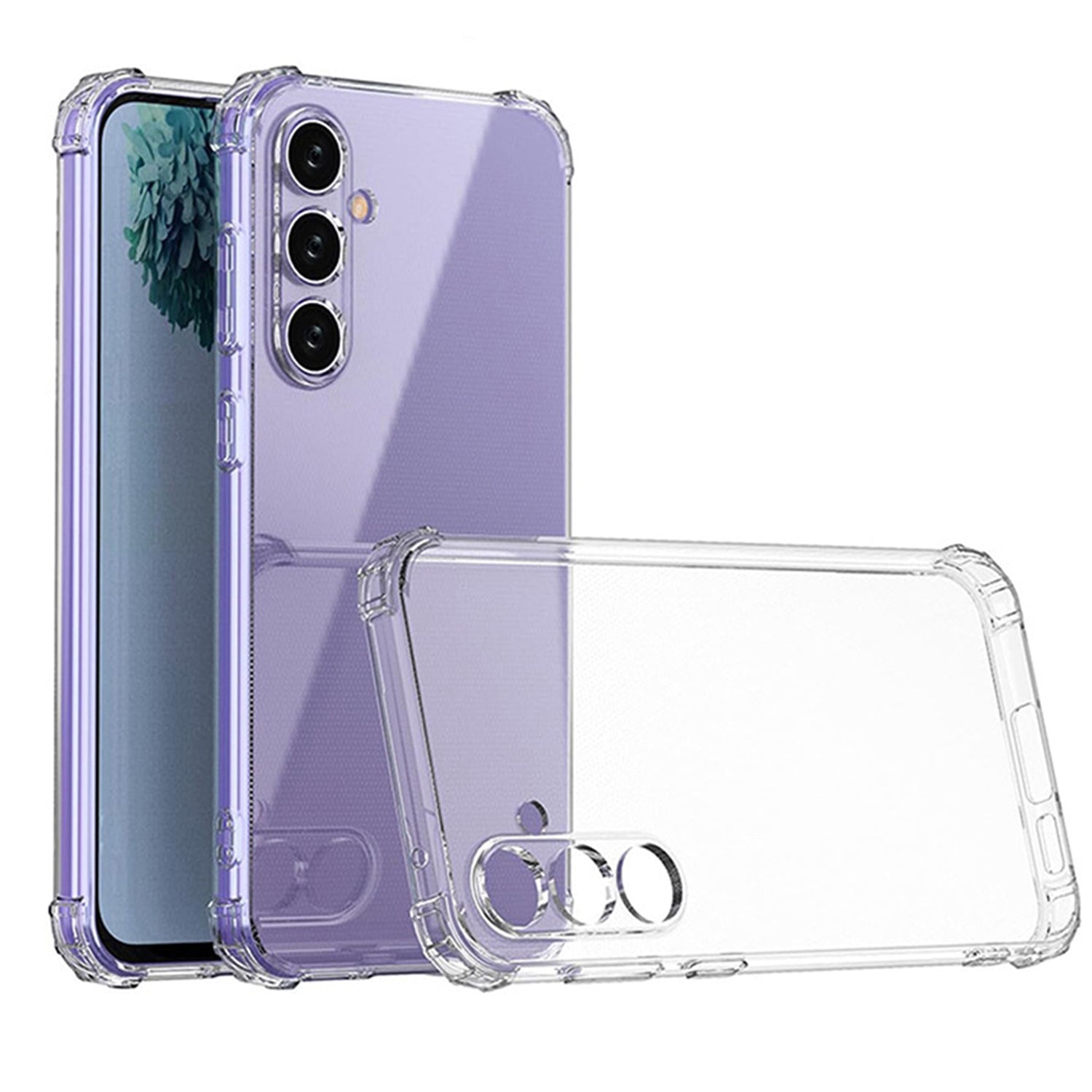 For Samsung S24/S24 Pro/S24 Ultra Case Transparent Cover Protective Phone  Case