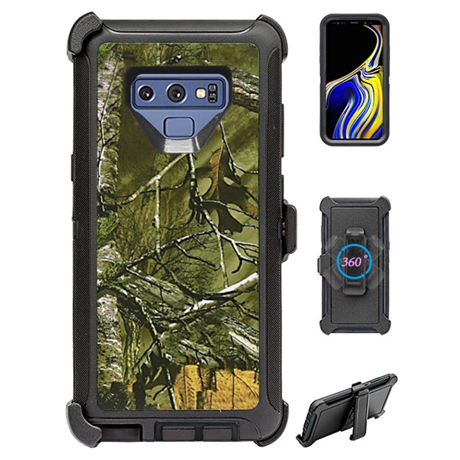 Galaxy Note 9 Design Full Protection Heavy Duty Case for (No Screen)