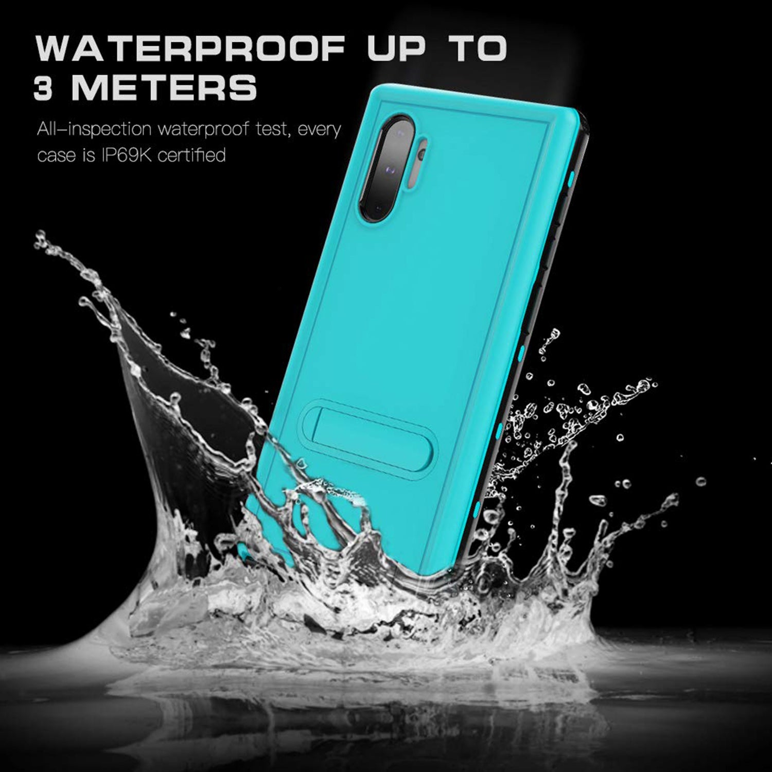 Galaxy Note 10 Plus Kickstand Waterproof Case