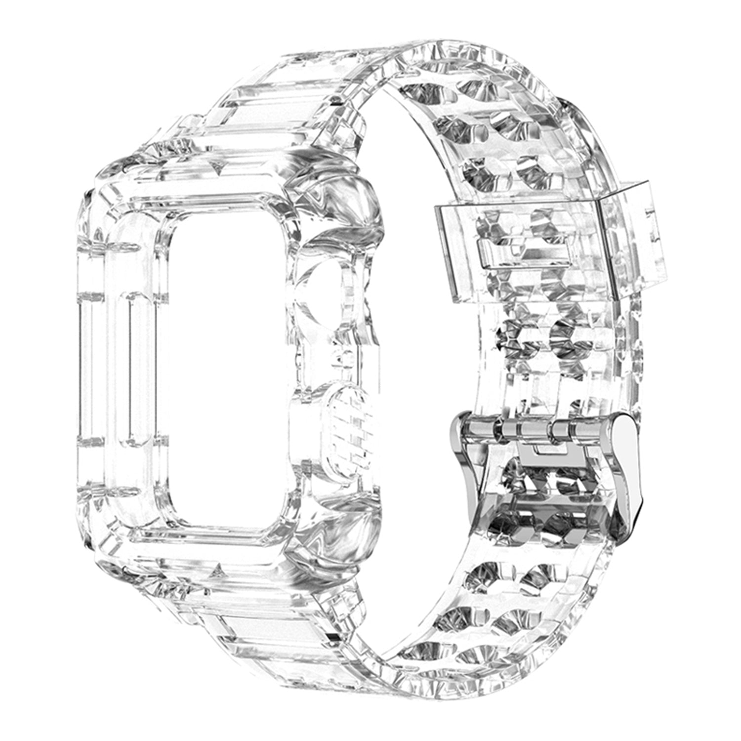 42/44/45mm Glacier transparent jelly strap,Esuitable for Apple Watch series SE/7/6/5/4/3/2/1