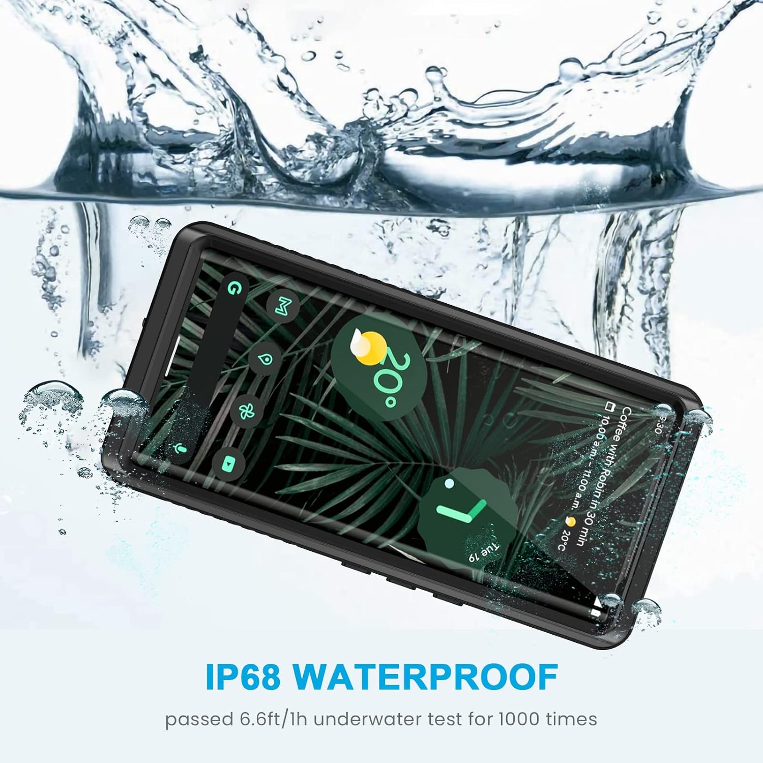 Waterproof case for Google Pixel 6 Pro-Black