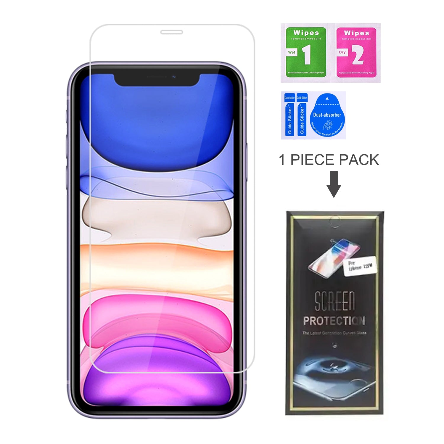 iPhone 11 (6.1")Clear Tempered Glass