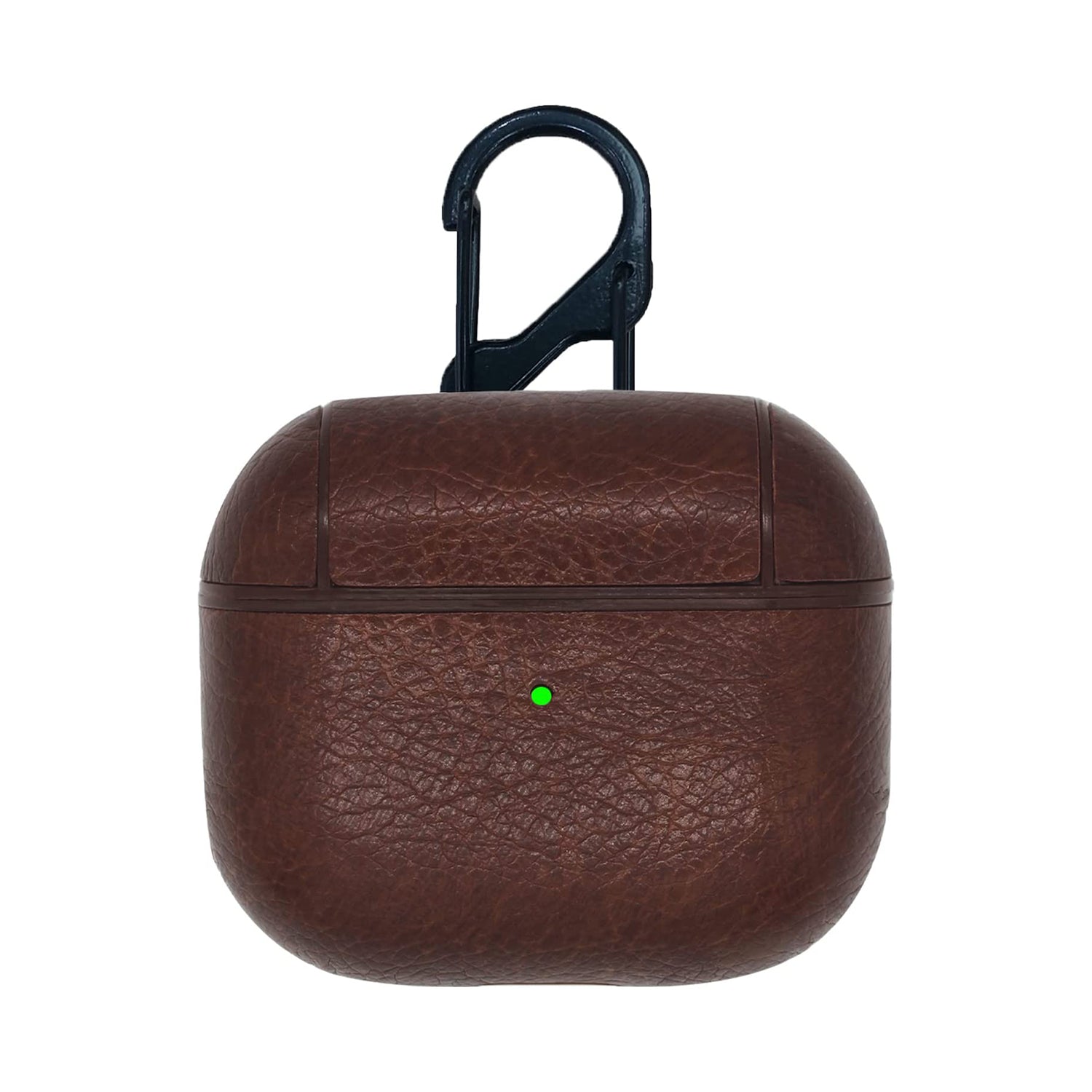 AirPods Pro Leather Case Cover with Carabiner Compatible with Apple AirPods Pro 2019