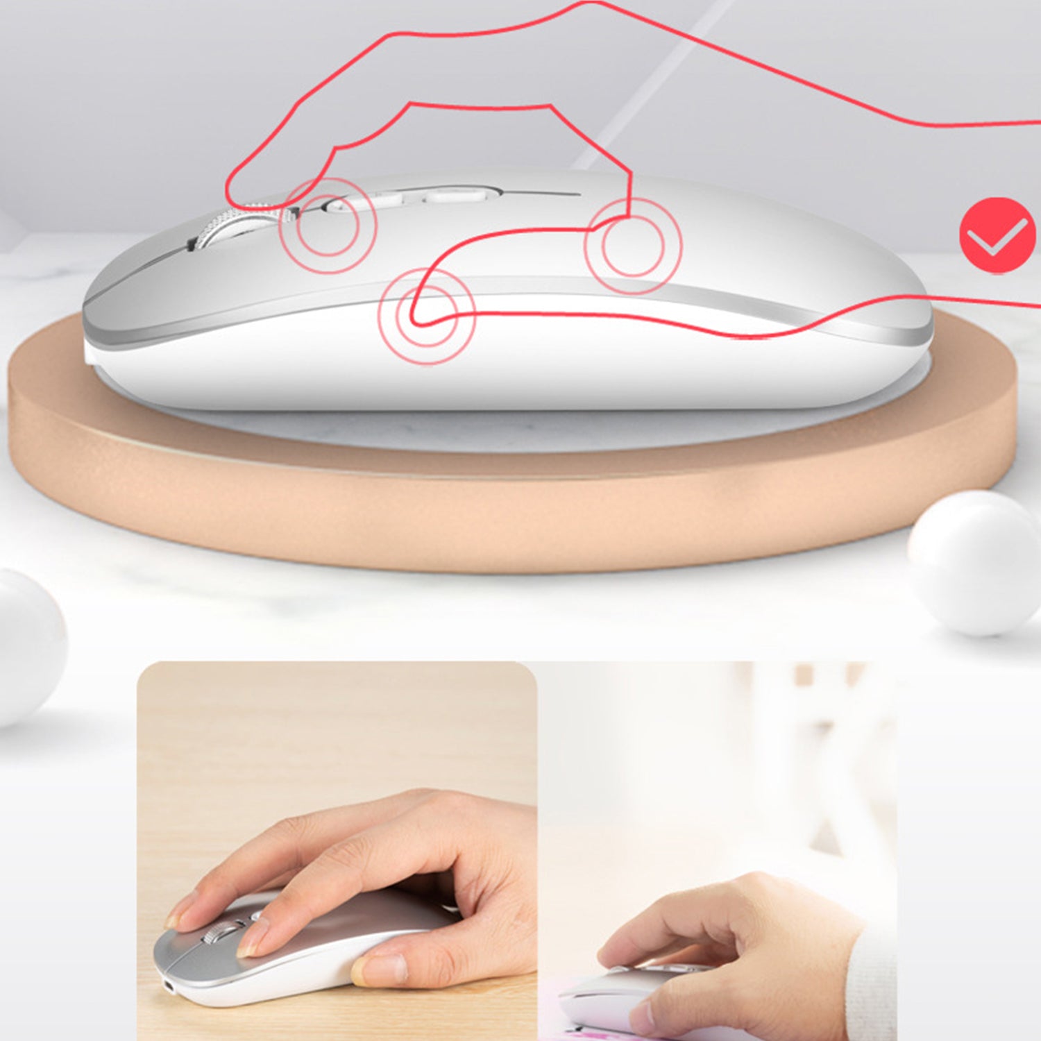 Wireless Mouse Bluetooth dual-mode