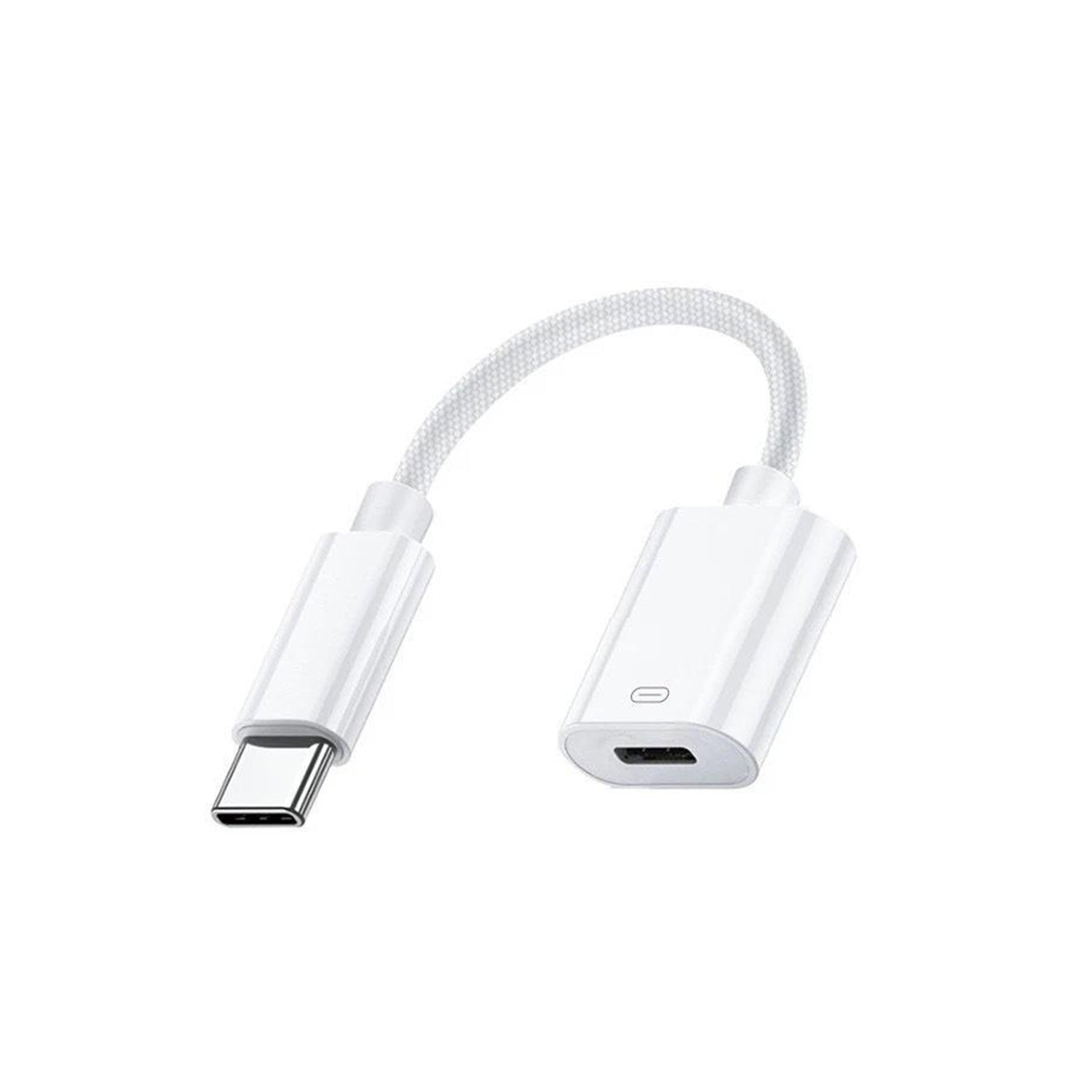 USB-C to Lightning Cable Cord Adapter-White