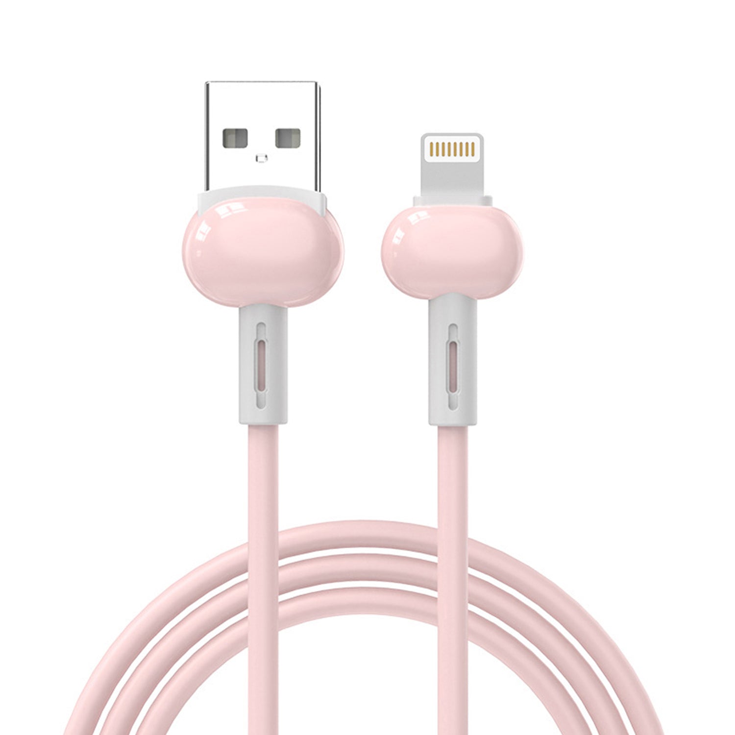 USB to Lightning Liquid TPE Macaron Data Fast Charge Cable for Mobile Phone