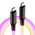 60W PD（Type-C to Type-C）LED luminous data cable-Black