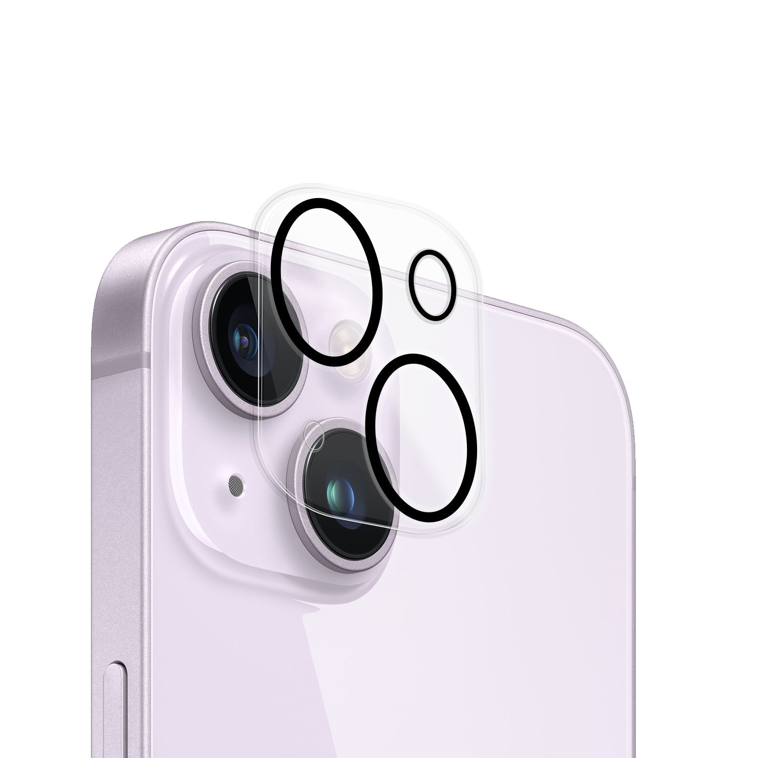 iPhone 15 Camera Tempered High Definition Camera Lens Protector-Clear