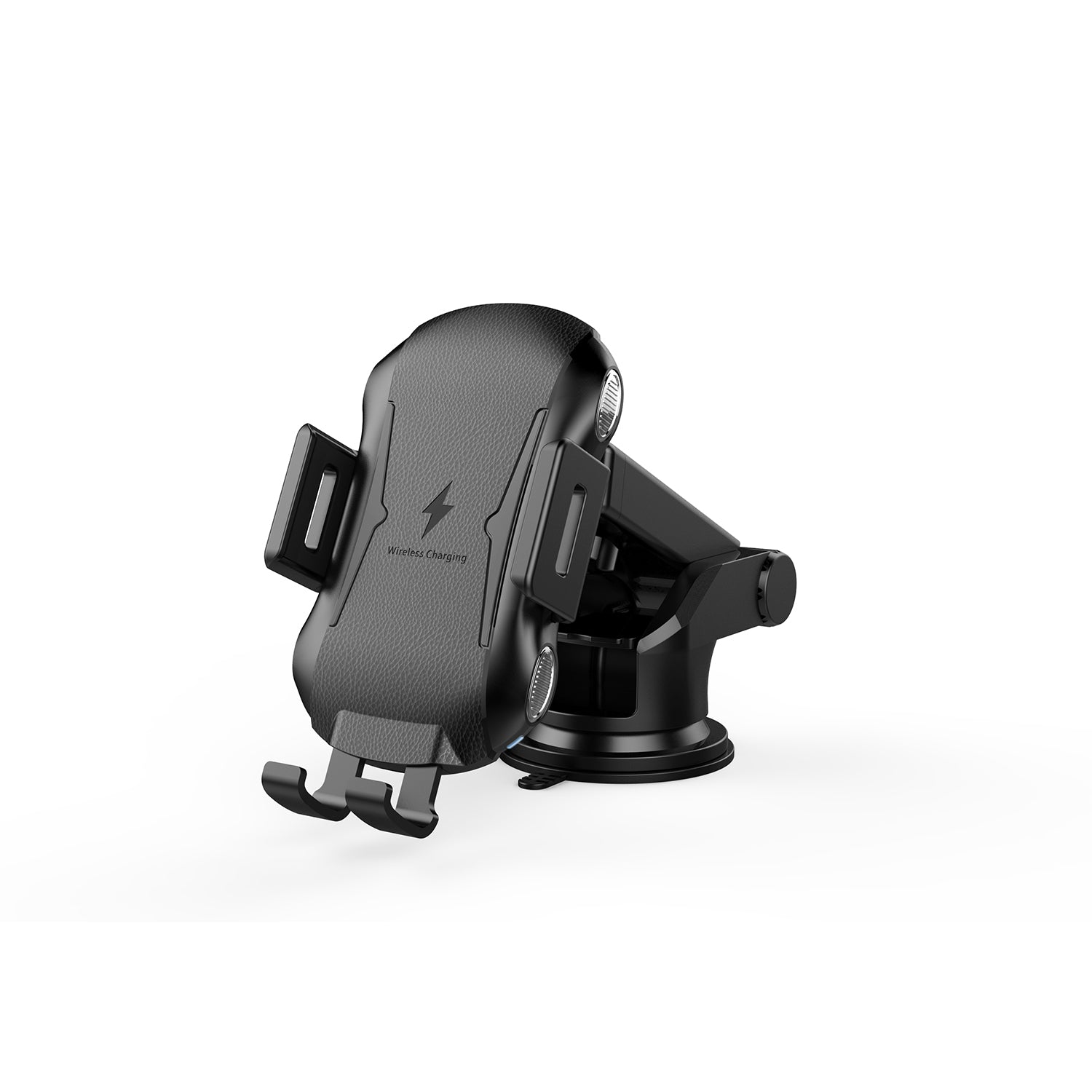 Car-mounted wireless charger holder with suction cup-Black