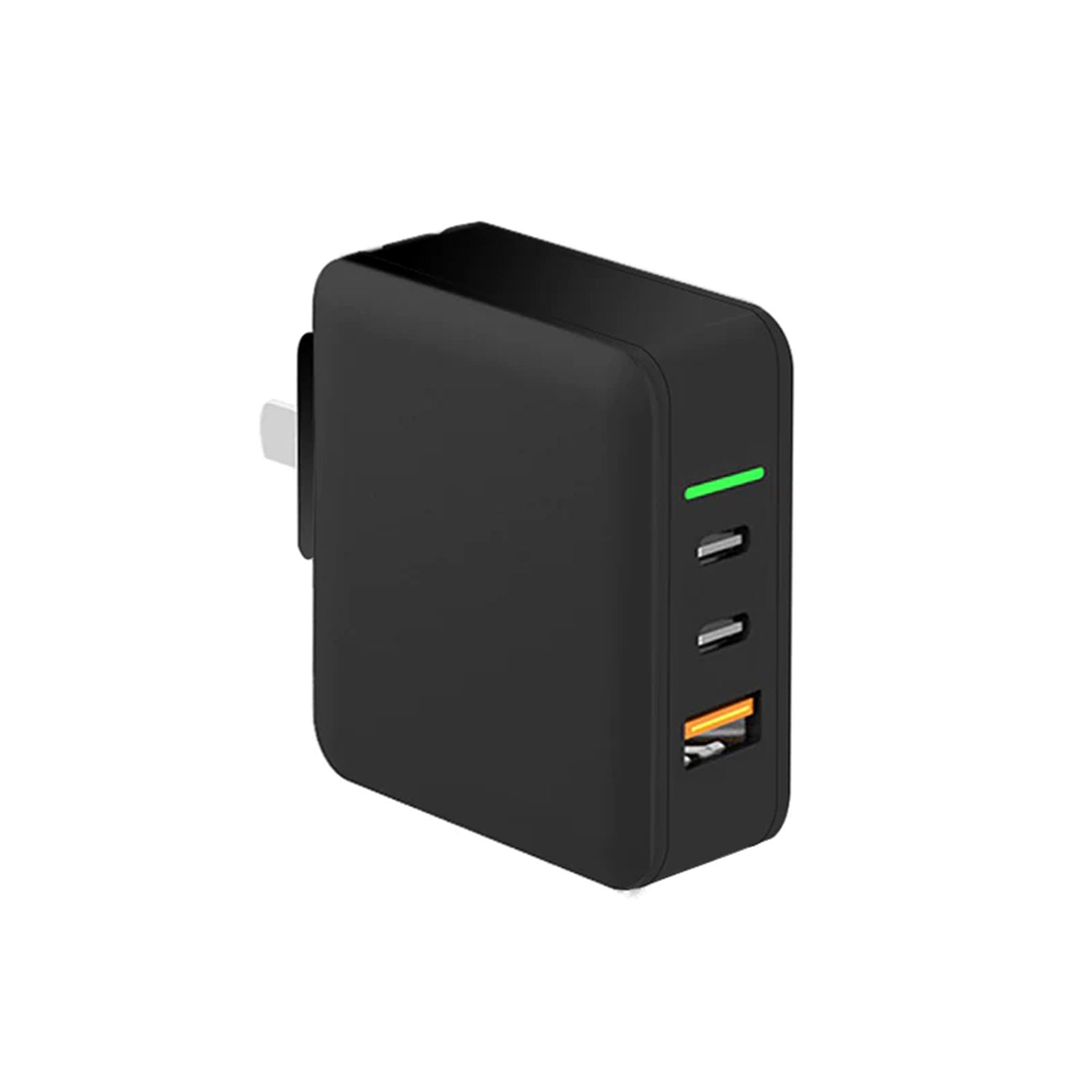 3 Ports(2 type-c ports+1 USB port) 65W mini MacBook fast charger adapter