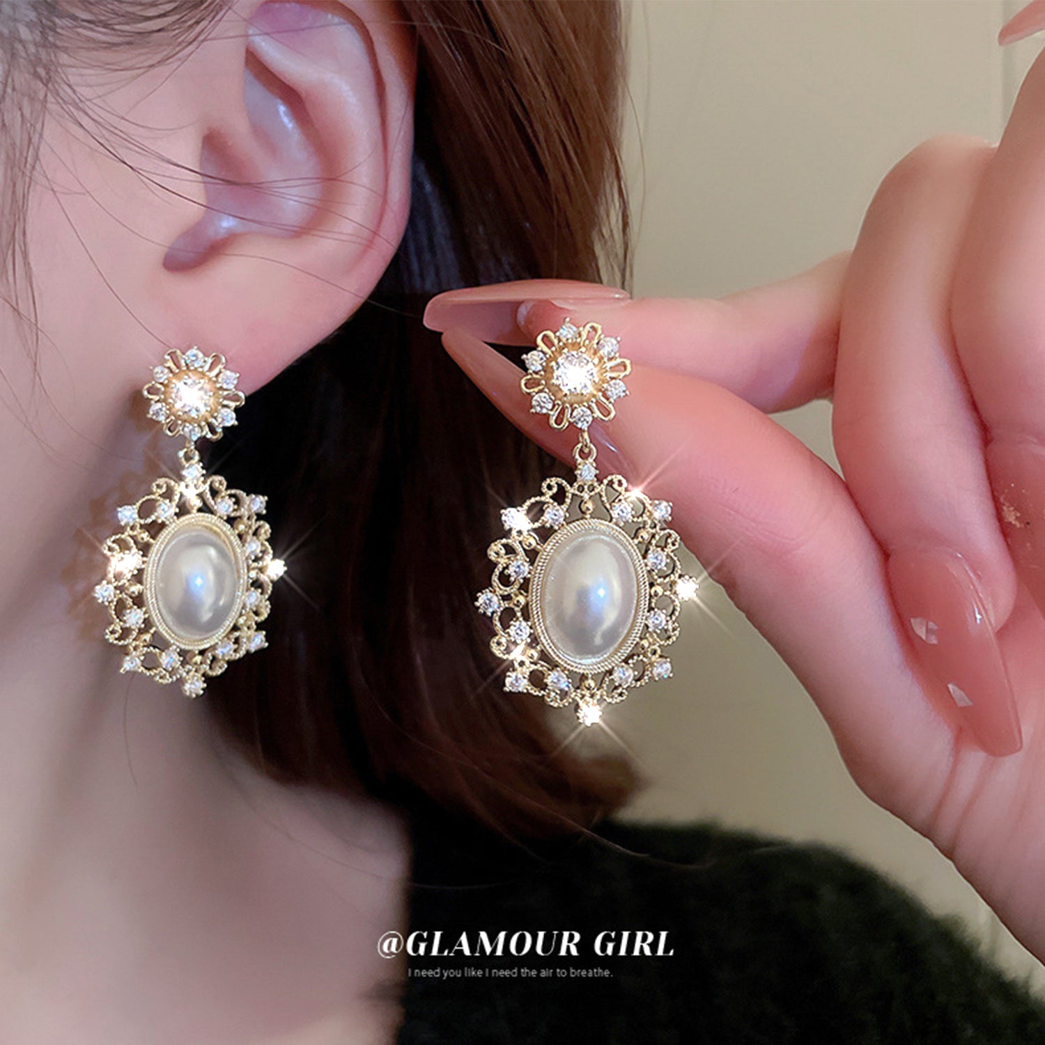 French fashion earrings(HE11760HE11861HE11914)-Flower