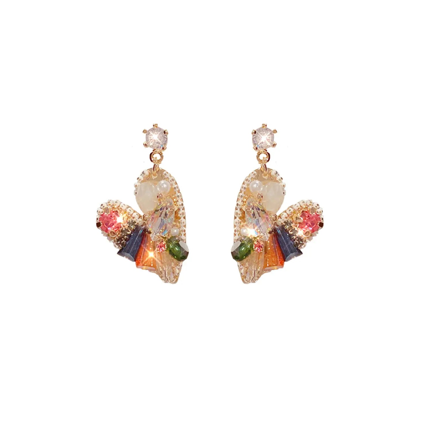 French fashion earrings(HE11760HE11861HE11914)-Colorful Love
