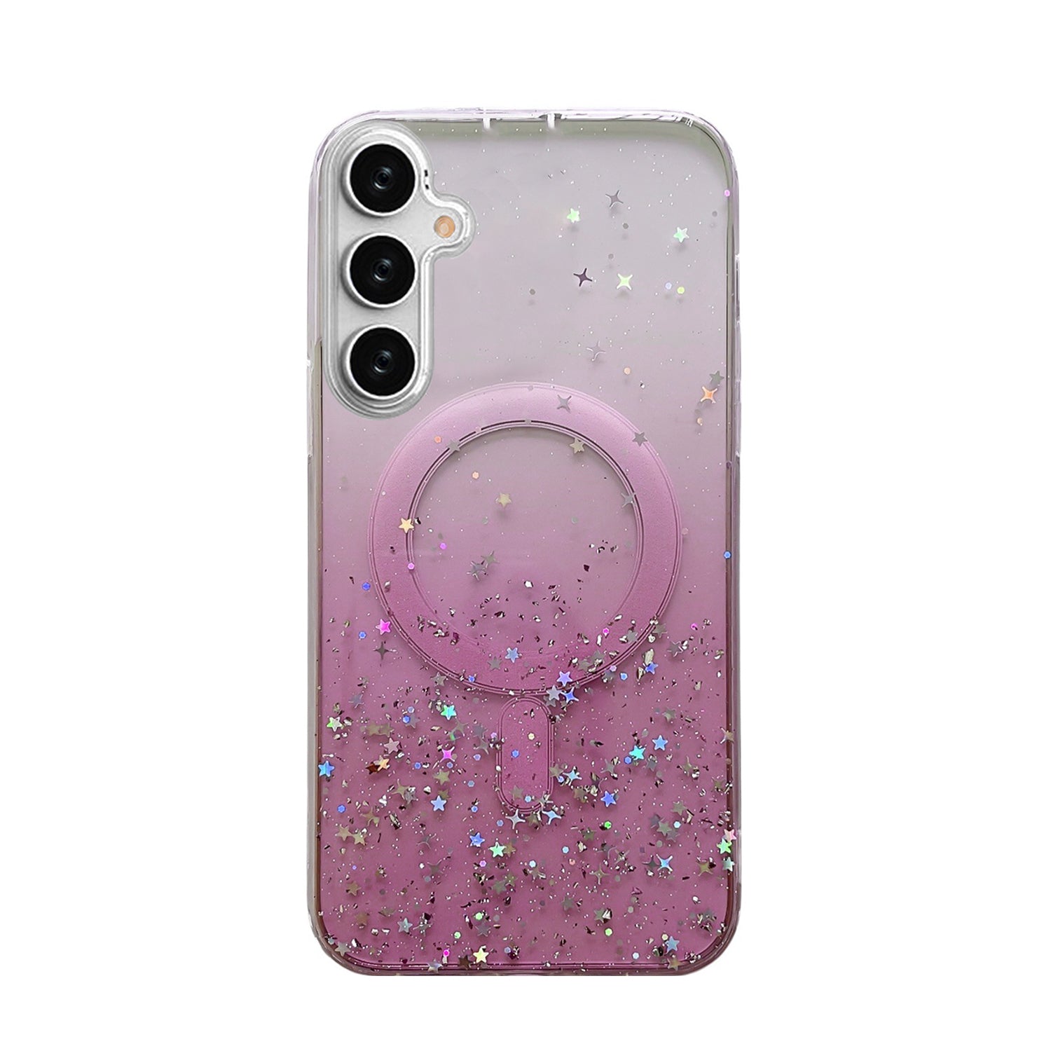 Samsung Galaxy S24 Luxury Sparkly Cover for , Clear Shockproof Silicone Bumper Case