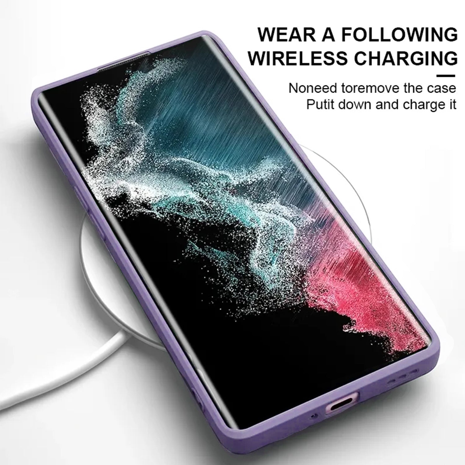 Samsung Galaxy S24 Ultra Soft Silicone Full Camera Protection&Anti-Scratch Microfiber