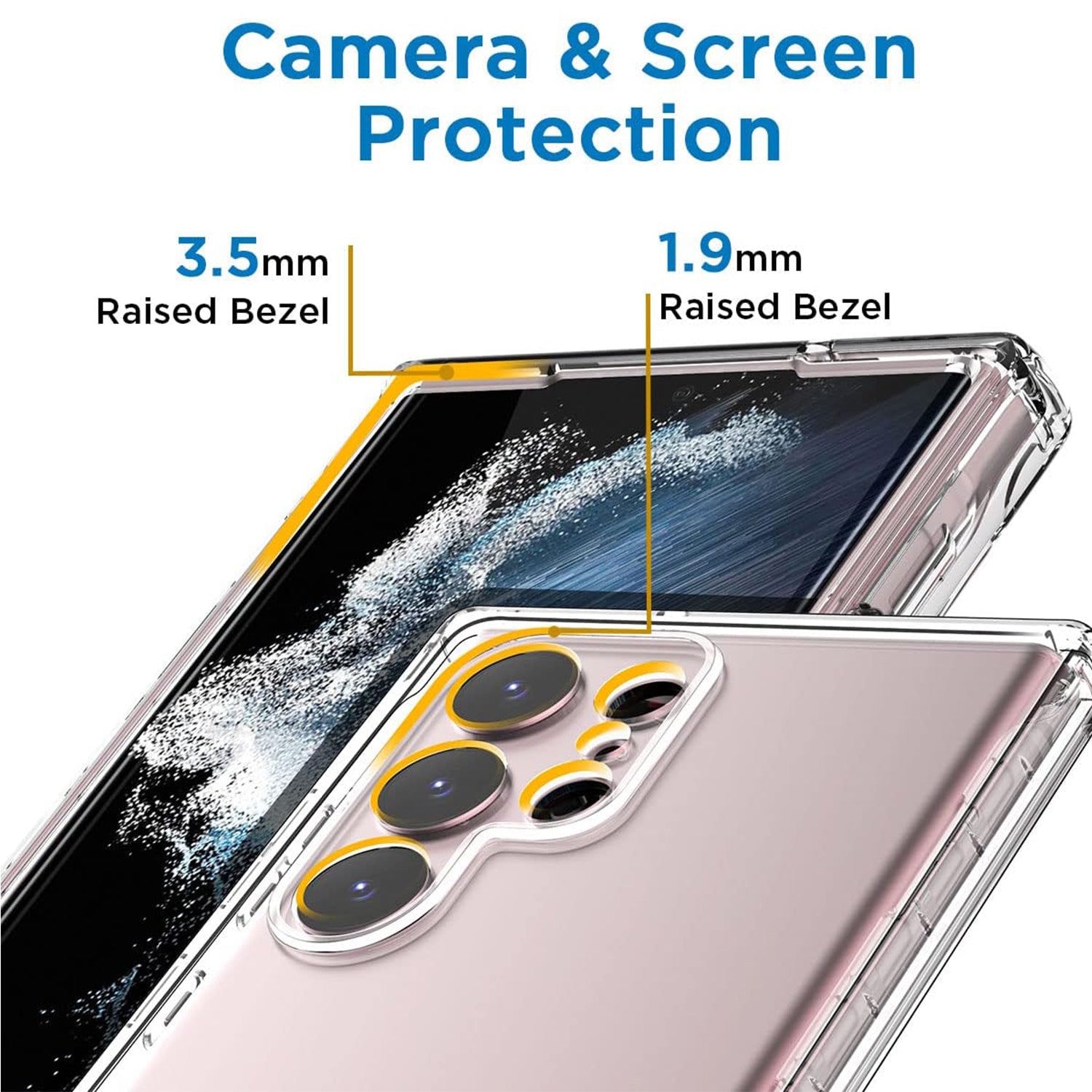For Samsung Galaxy S24 Ultra Case TPU+Acrylic Clear Phone Back