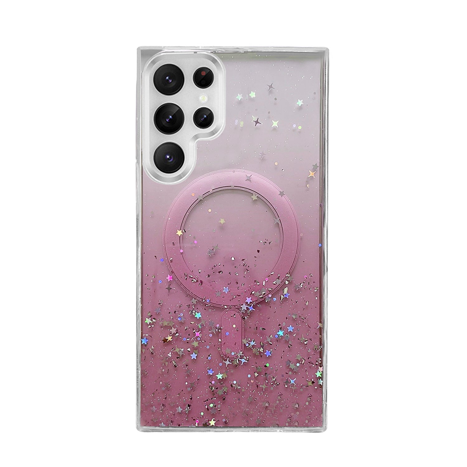 Samsung Galaxy S24 Ultra Luxury Sparkly Cover for , Clear Shockproof Silicone Bumper Case