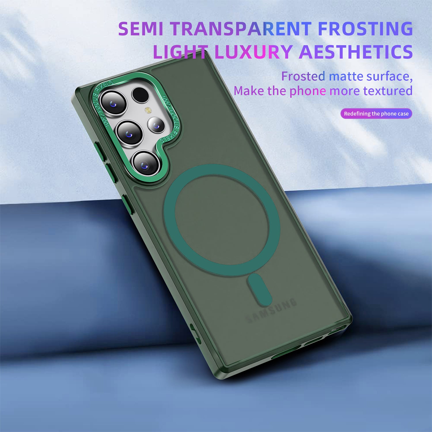 Frosted Transparent Case for Samsung Galaxy S24 Ultra Plus Pro