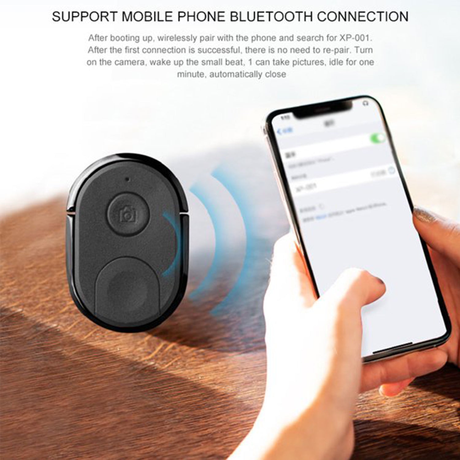 Wireless Bluetooth Remote Control Ring Buckle Self-Timer Bracket Mobile Phone Universal Self-Tmer Artifact