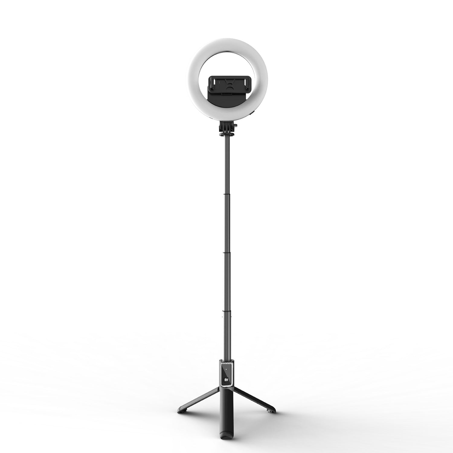 Tripod Bluetooth 360 Degree Rotation Self Timer with Remote Control and Fill-in Light for ios&Android - White