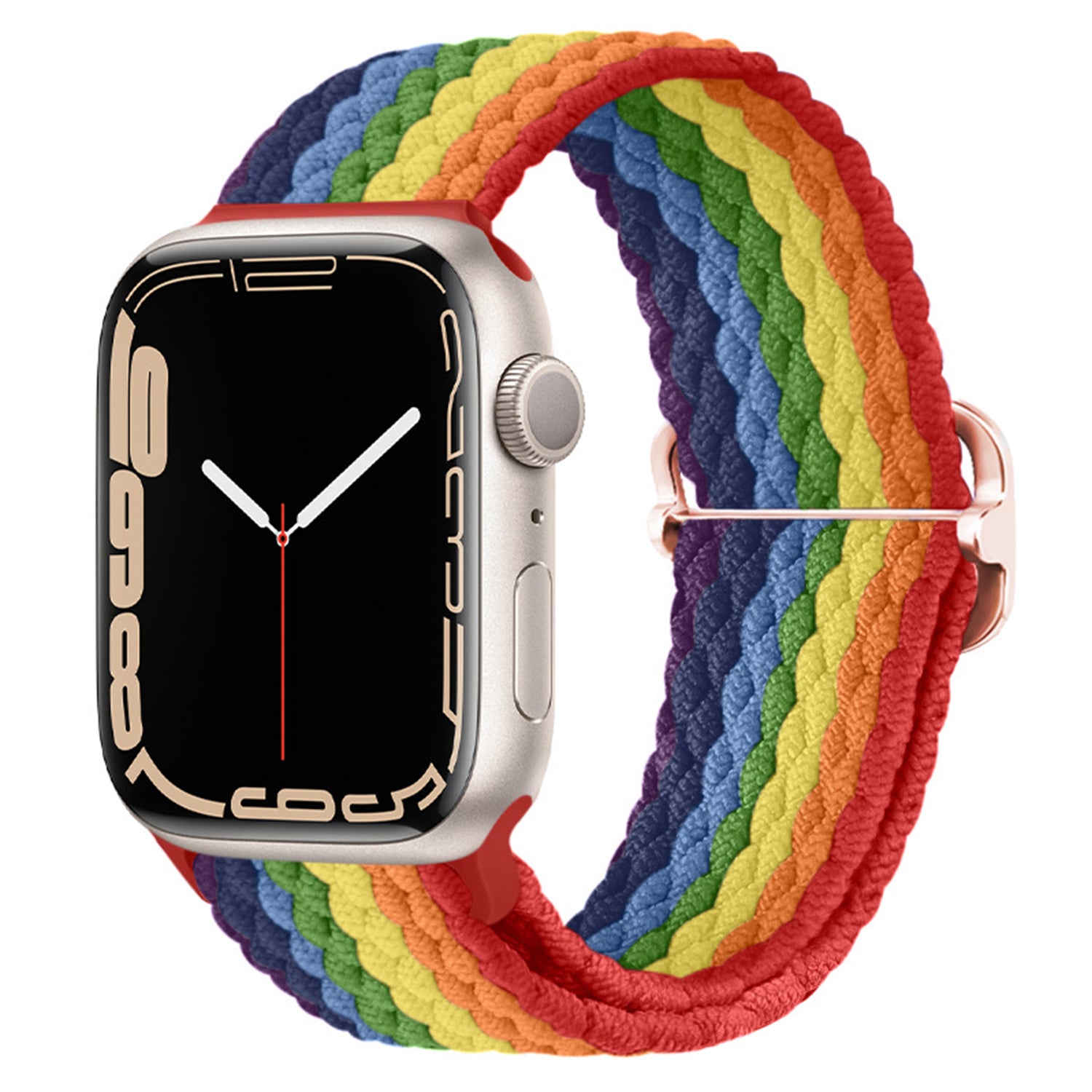 42/44/45mm Twister Braided Solo Loop Fabric Nylon and stainless steel buckle adjustable Strap,suitable for Apple Watch Series 9/SE/ 7 / 6 / 5 / 4 / 3 / 2 / 1