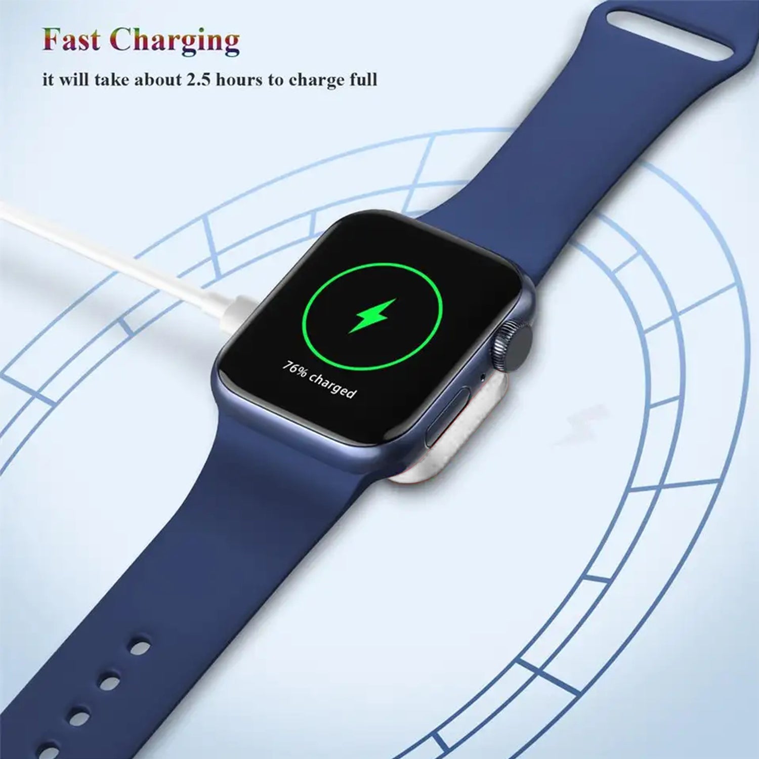 2 in 1 Portable Metal Magnetic Wireless Charger for Apple Watch 7 6 5 4 3 2 1 SE Usb C Fast Charging Pad Cargador