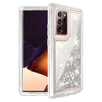 Samsung Galaxy Note 20 Ultra Transparent Floating Glitter Heavy Duty Case
