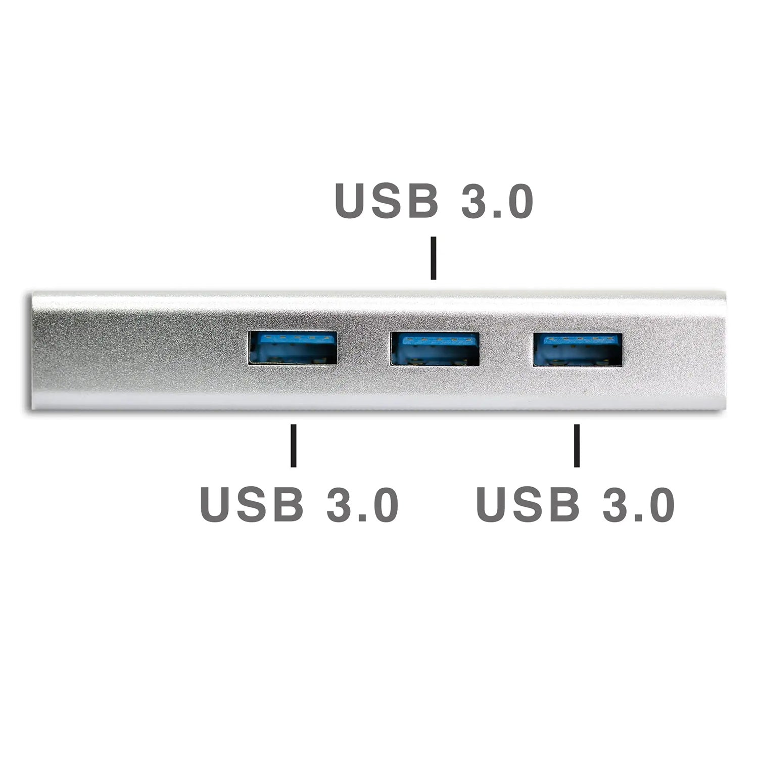 4 in 1 Type C to Three 3.0 Port HUB with Ethernet Adapter