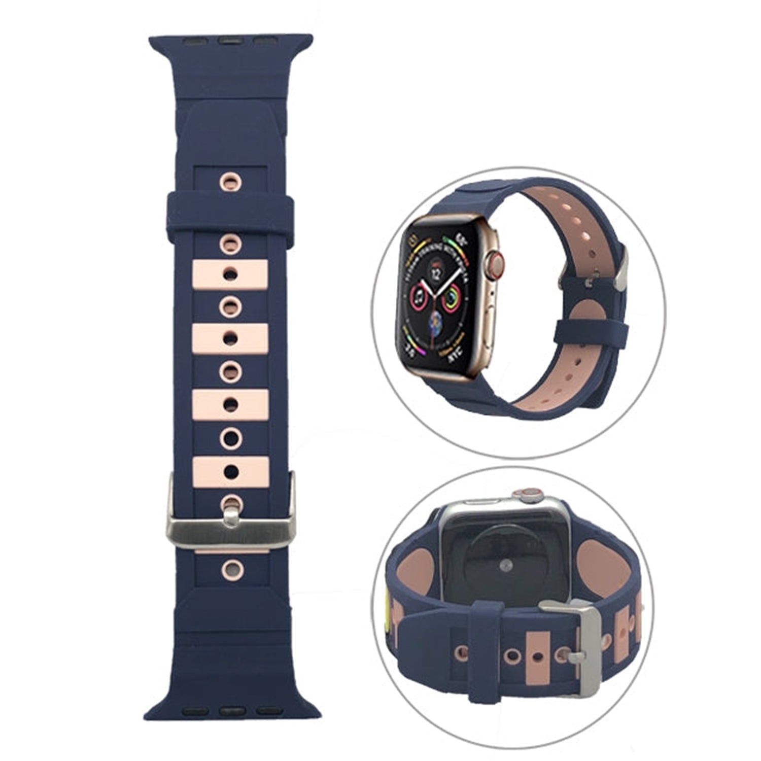 Embedded two colors replacement bands for Apple Watch 7/6/5/4/3/2/1(42MM/44MM/45MM)