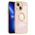 iPhone 14 Plus Electroplated logo hollow out color case