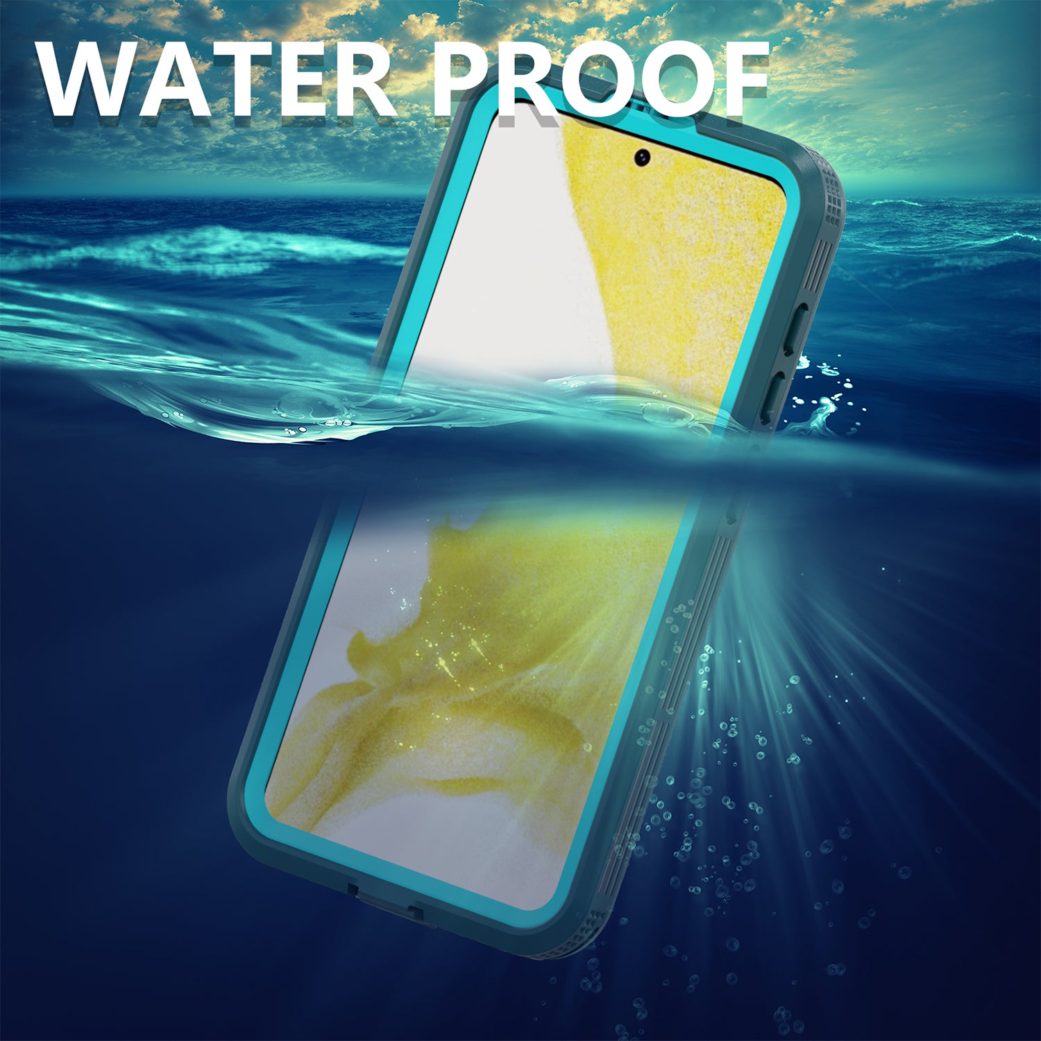Samsung Galaxy S23 Plus 360 Full Protective Waterproof Case with Built-in Screen Fingerprint Protector