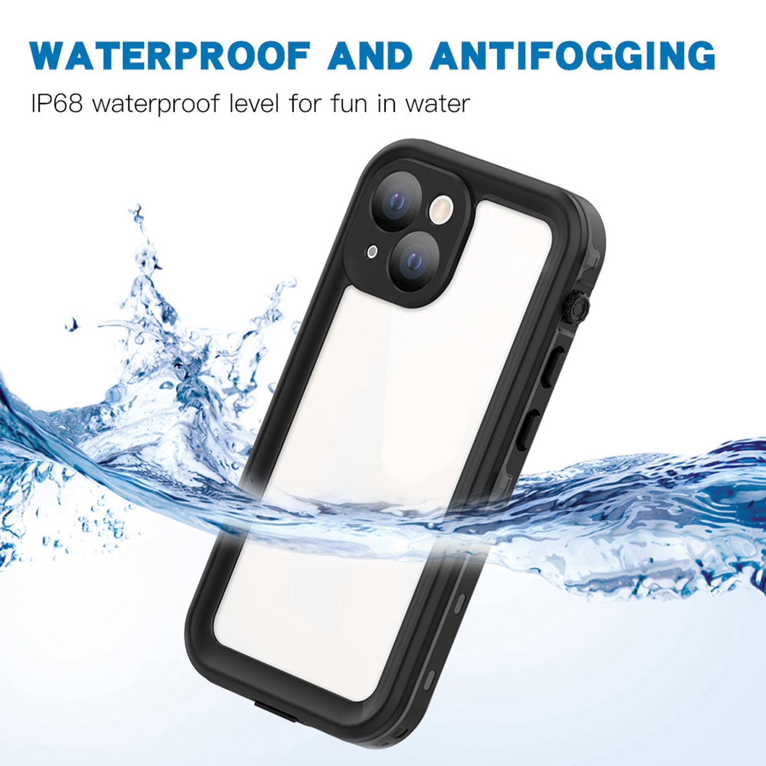 Apple iPhone 13 Mini (5.4") 360 Full Protective Waterproof Case with Built-in Screen Fingerprint Protector