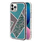 iPhone 13 Pro Geometric tricolor bling  case