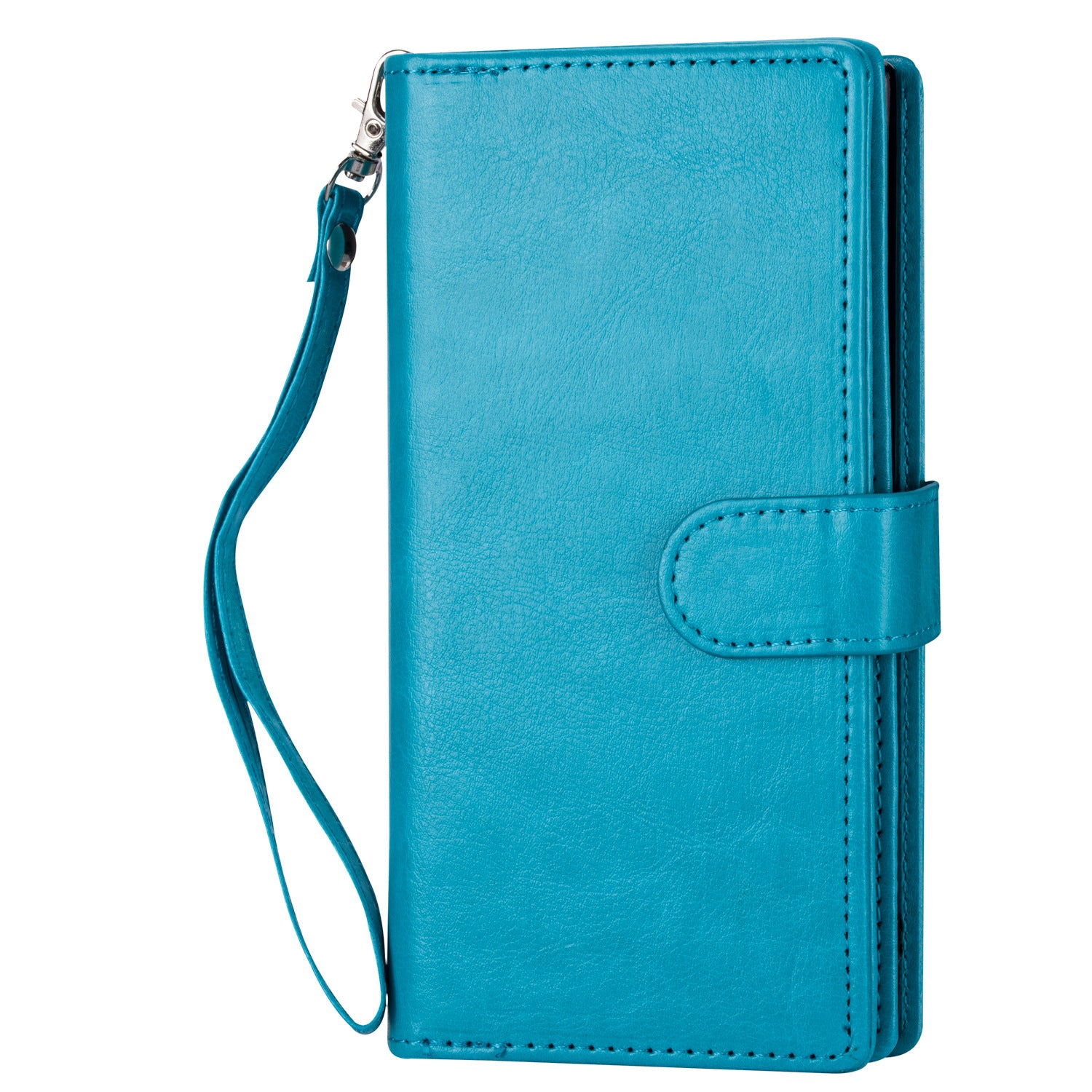 iPhone 14/13 2 in 1 Leather Wallet Case With 9 Credit Card Slots and Removable Back Cover 