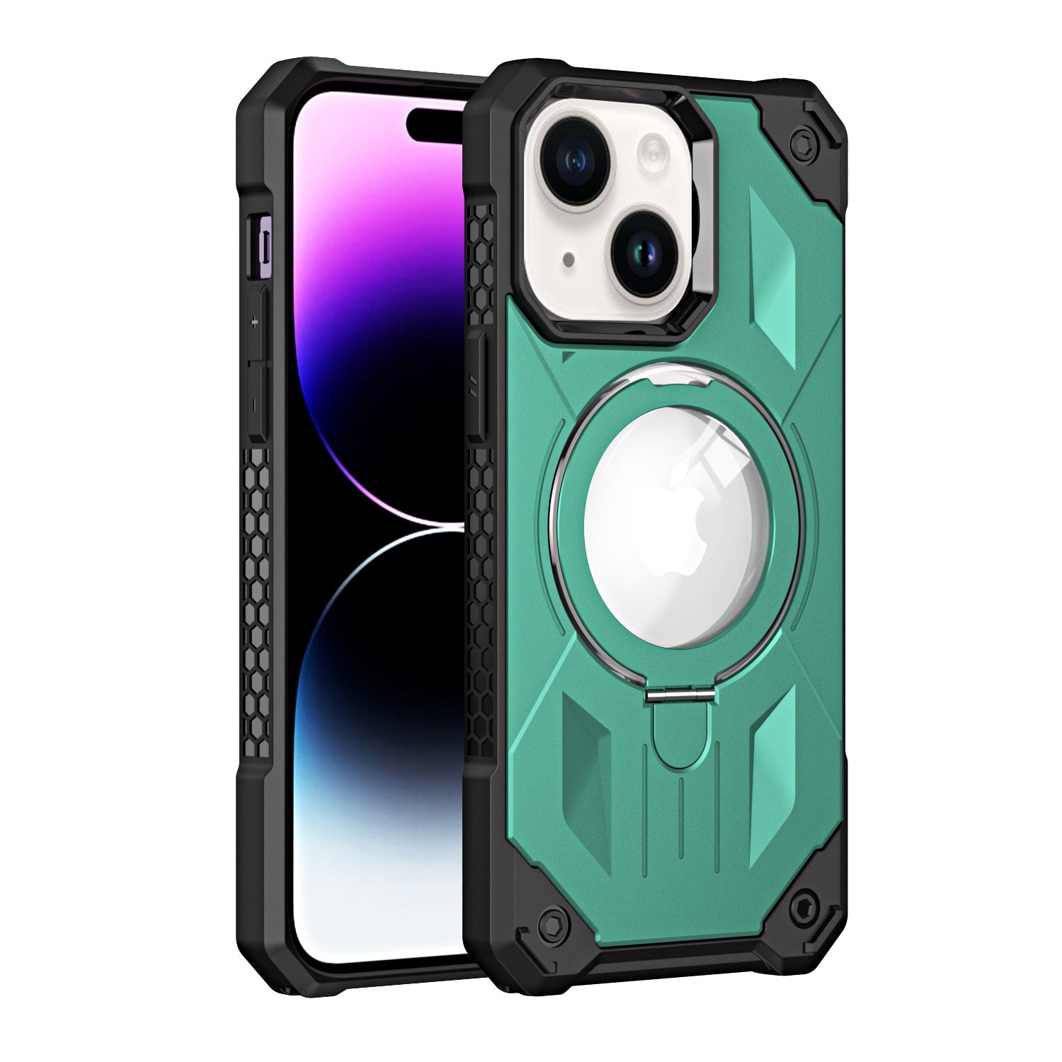 iPhone 14 Plus Armored Magnetic Suction Bracket Case