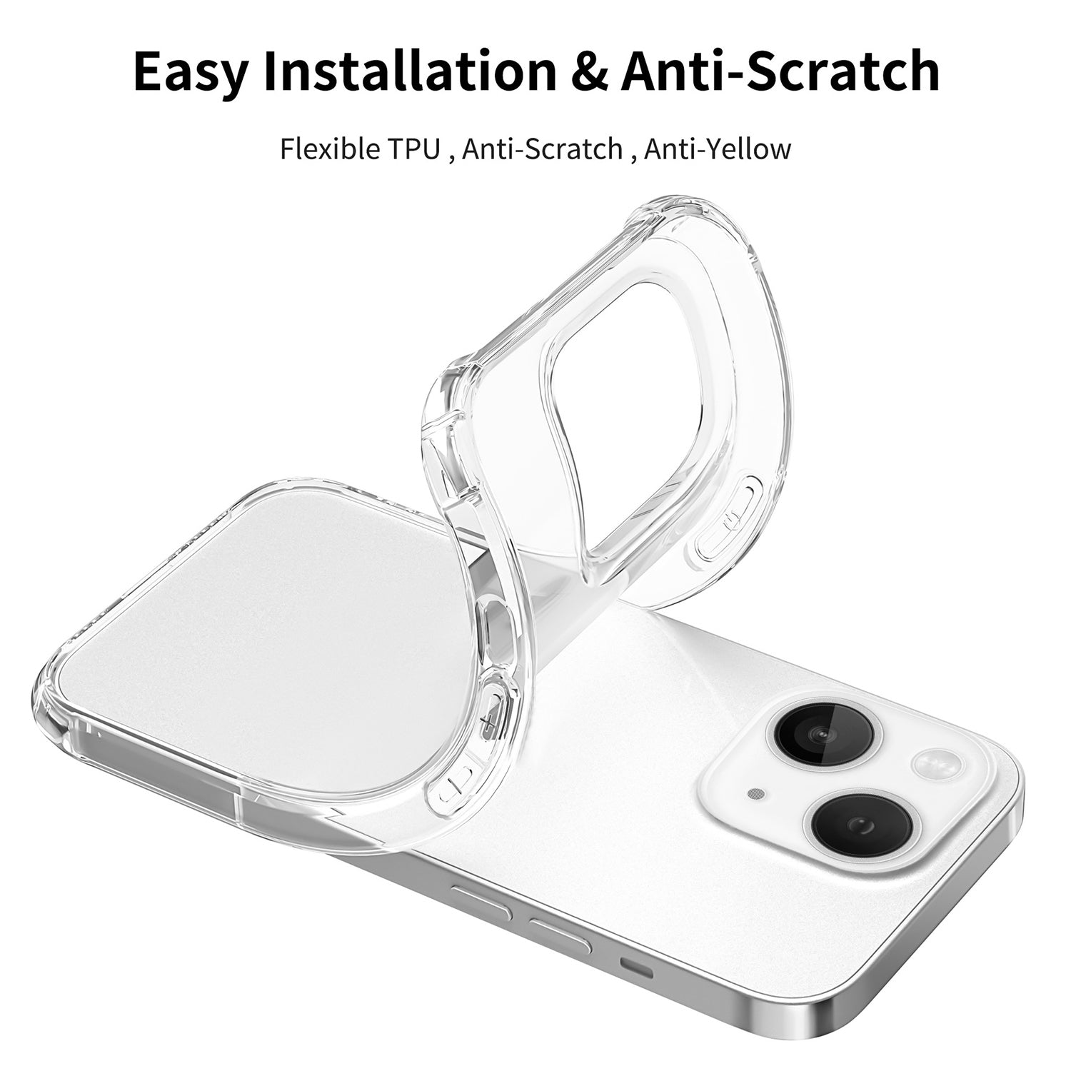 iPhone 13 mini Transparent Clear Soft TPU Cover Case