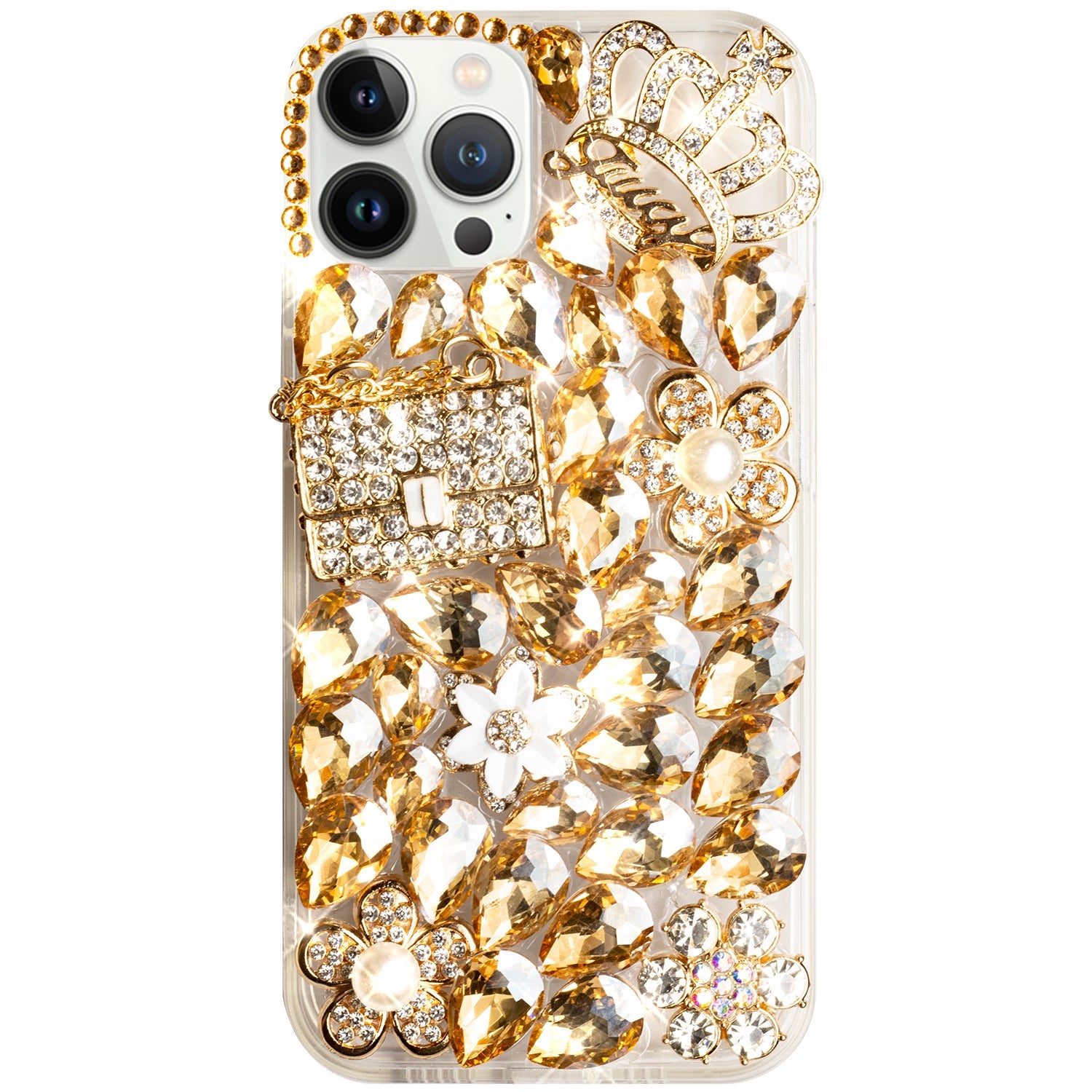 iPhone 14 Pro Max 3D diamond luxury bling bling TPU case