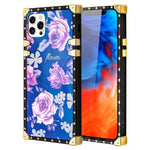 iPhone 13 Pro TPU Blue Light Effect Luxury Small Rose Fashion Case