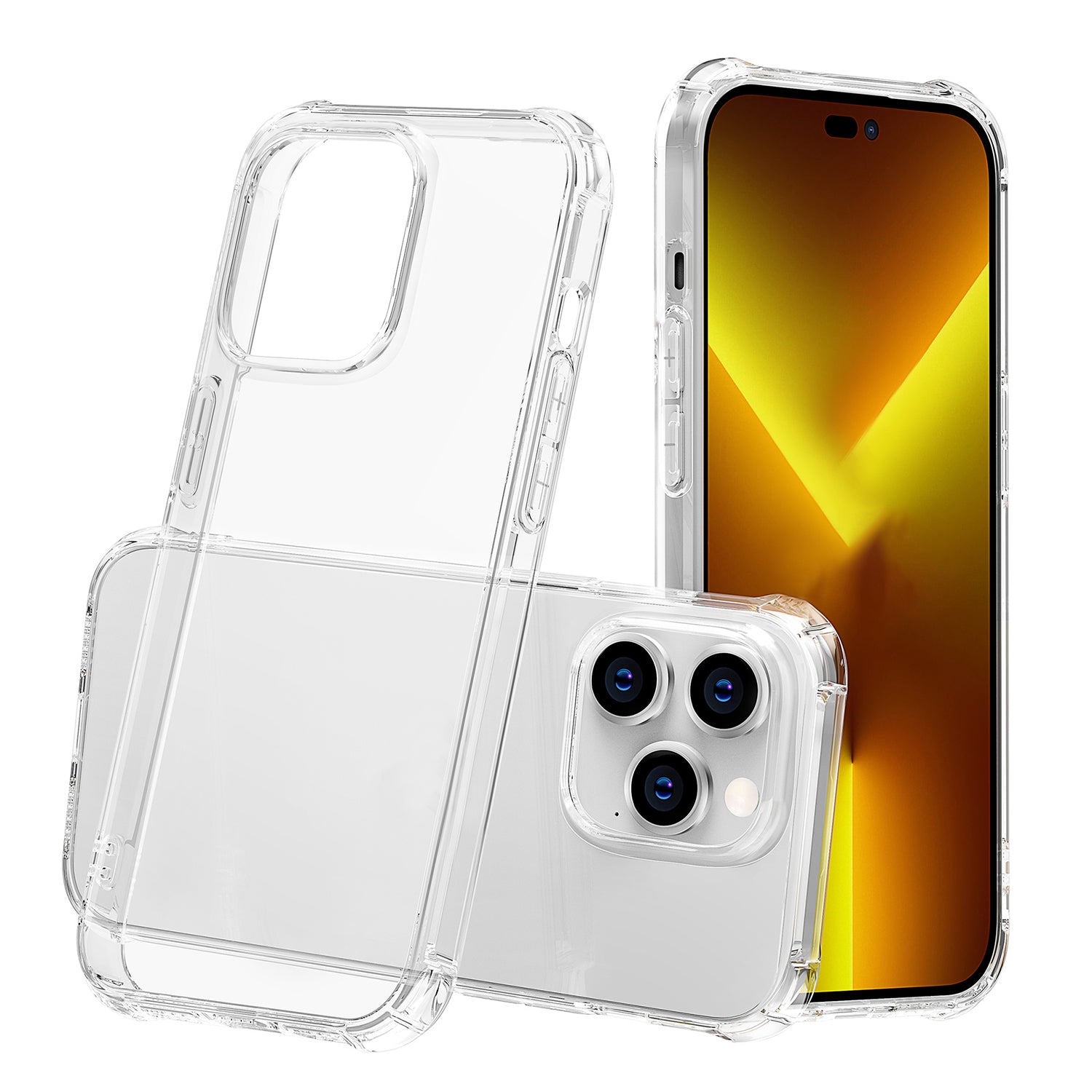 iPhone 13 Pro Transparent Clear Soft TPU Cover Case