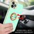 iPhone 14 Pro Max Fashion Ring Magnetic GPS car mount Phone Holder Case
