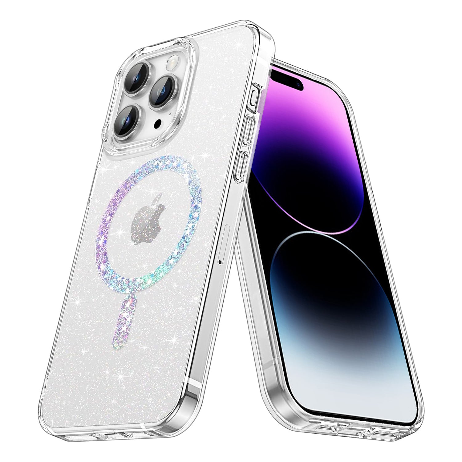 iPhone 13 Pro Clear Electroplating laser Magnetic Attraction Case