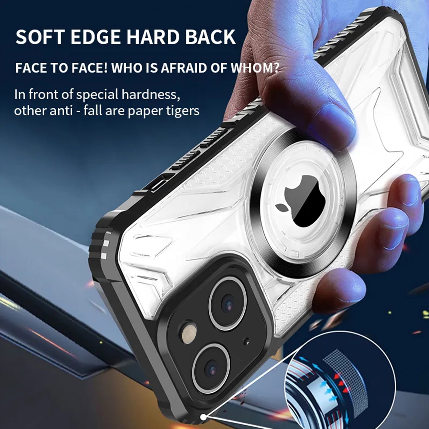 iPhone 15 CD Texture Anti Drop Magnetic Phone Case