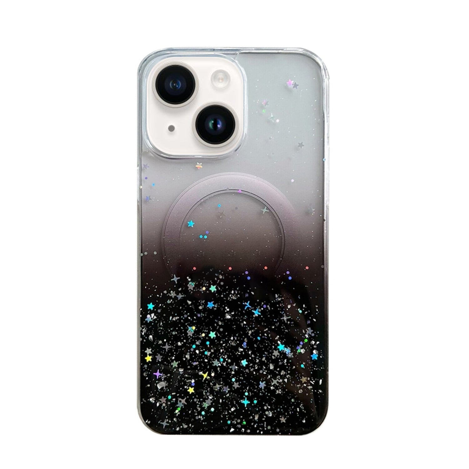iPhone 15 Luxury Sparkly Cover for , Clear Shockproof Silicone Bumper Case