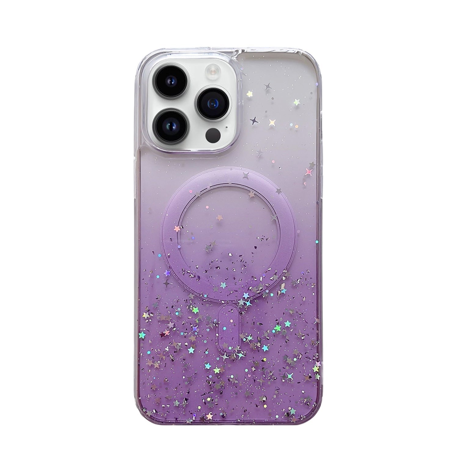 iPhone 15 Pro Max Luxury Sparkly Cover for , Clear Shockproof Silicone Bumper Case