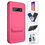 Kickstand Red Pepper Waterproof Case for Galaxy S10 Plus (6.4")