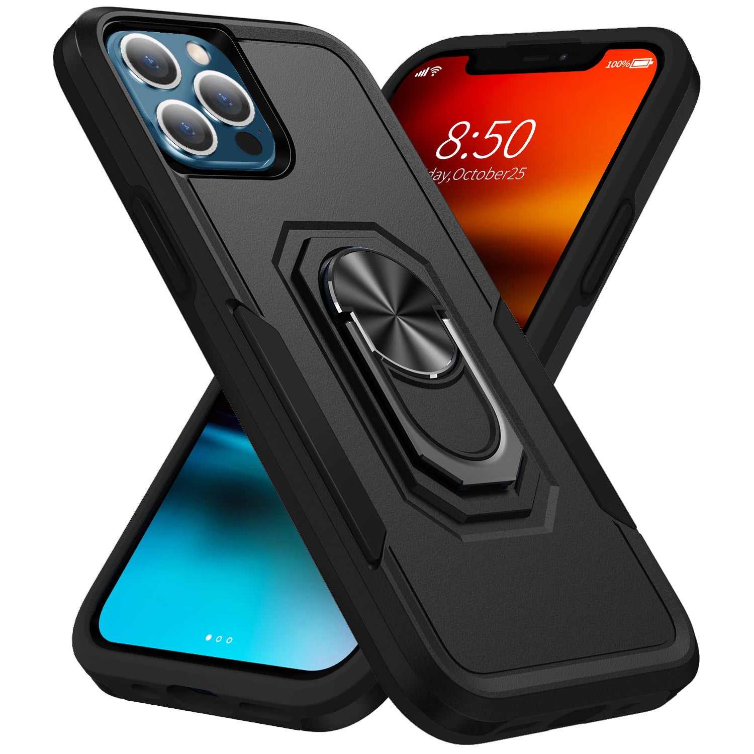 Kickstand fully protected  heavy-duty shockproof case for iPhone 13 Pro
