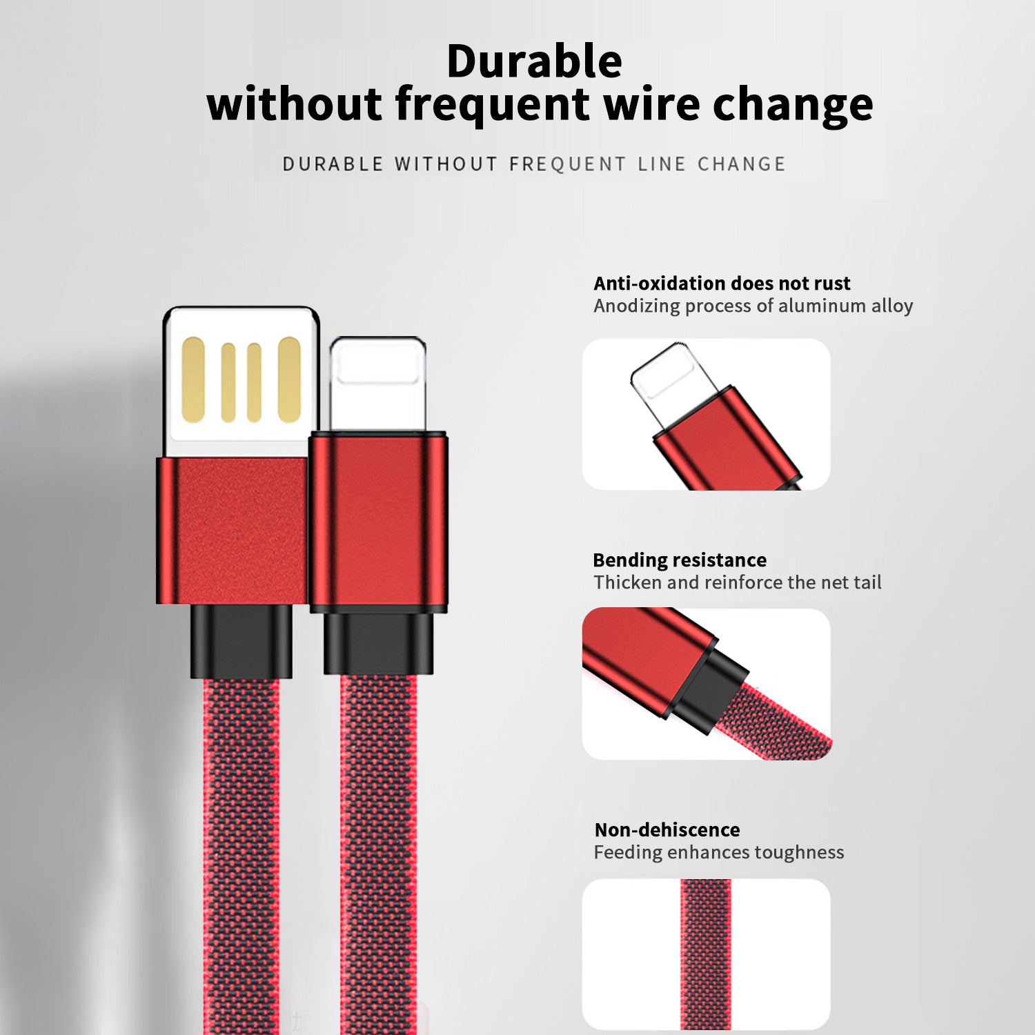 3FT USB to Lightning  double sided high speed full function fast charging &Sync Cable