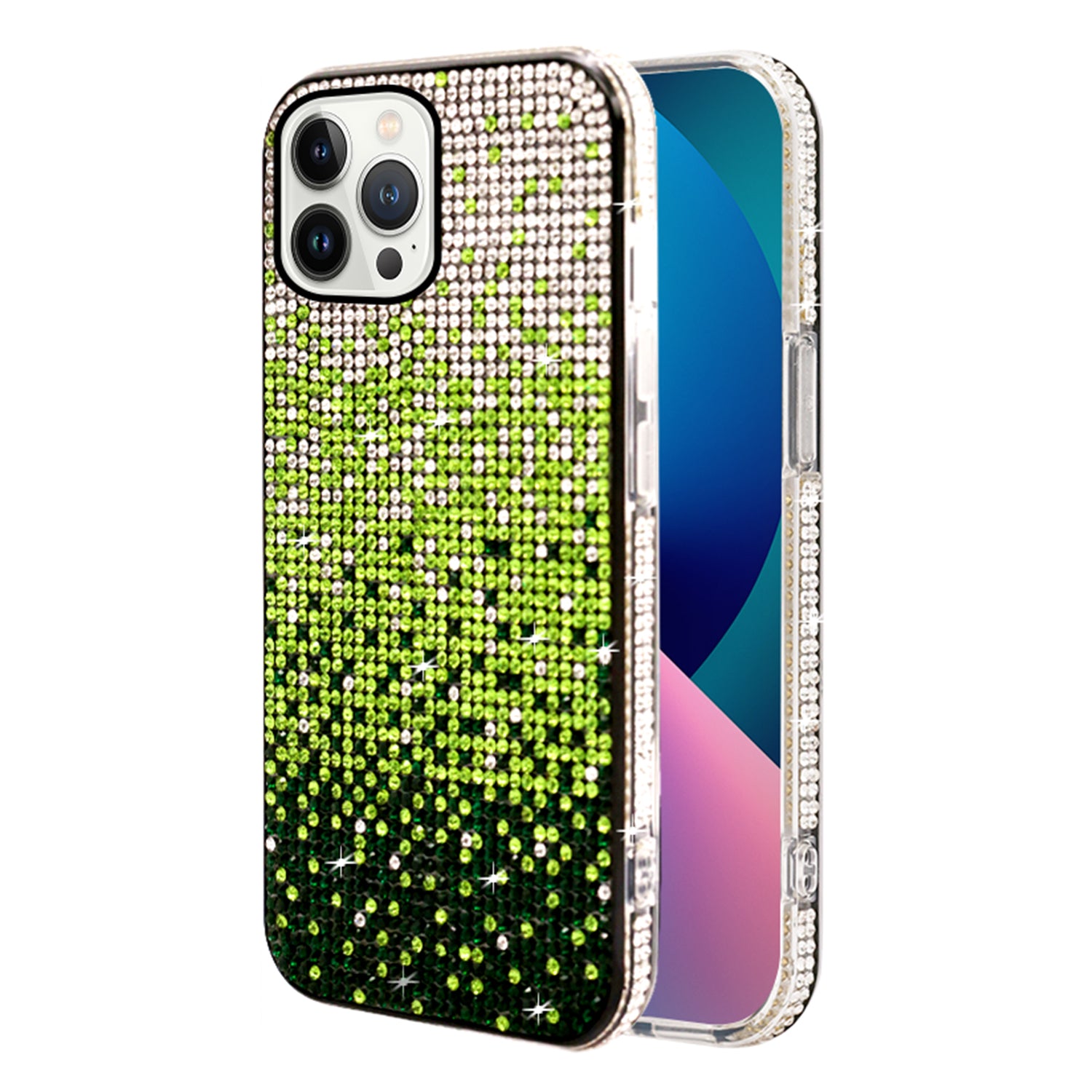 iPhone  13 ProThree color gradient small diamond case