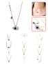 A Dozen of Rhinestone Cross Circle Necklace for Women and Girls (X145)