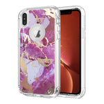 Clear Case for iPhone Xs Max Anti-Shock Durable Protective TPU Heavy Duty Marble Phone Case